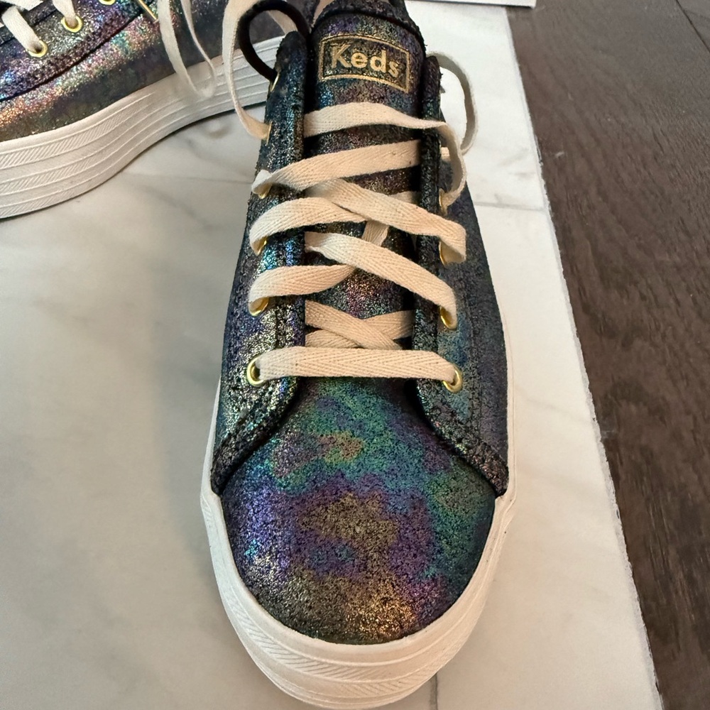 Keds Iridescent Sneakers with White Soles - Picture 2 of 3